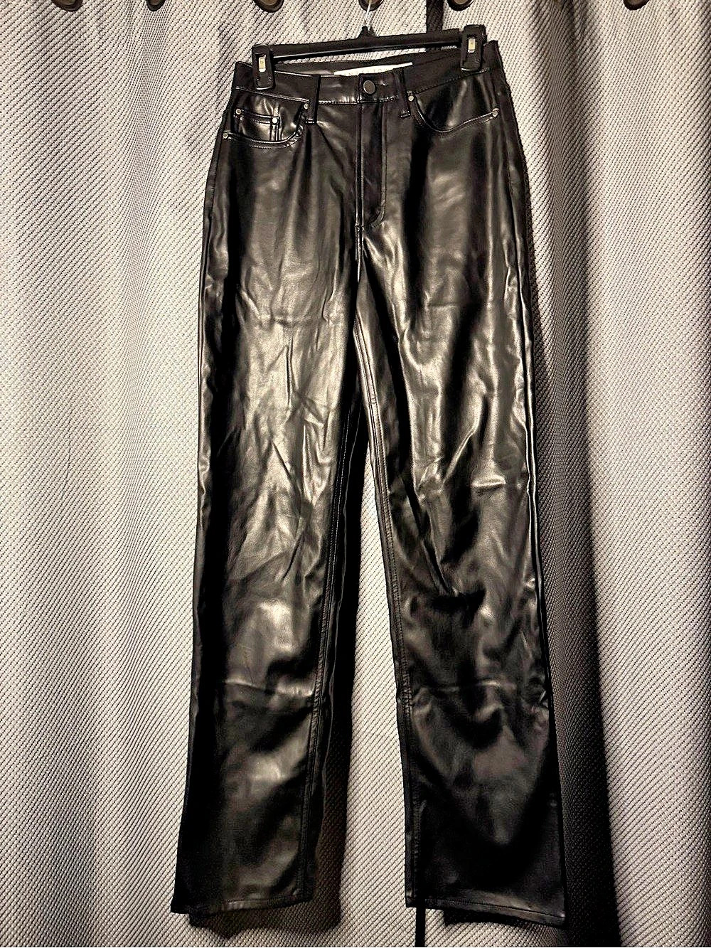 Tinseltown Black Faux Leather Pants